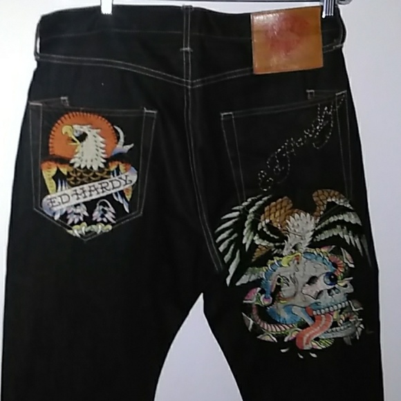 Ed Hardy Other - Ed Hardy by Audigier Lt 2007 sz34 Button fly Jeans